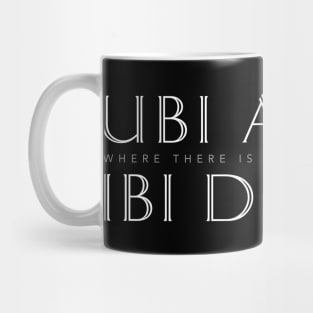 Latin Inspirational Quote: Ubi Amor Ibi Dolor (Where There’s Love There’s Pain) Mug